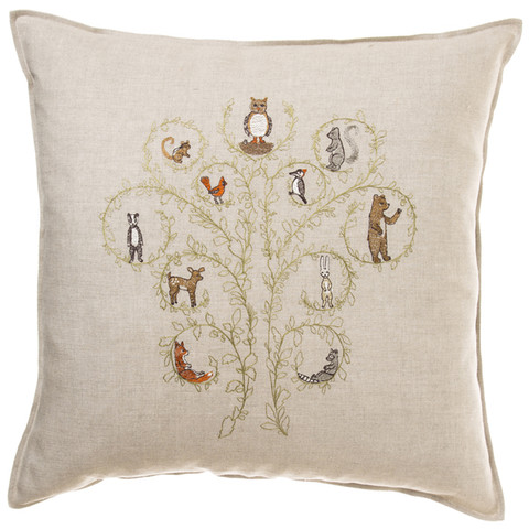 Tree of life pillow Coral and Tusk