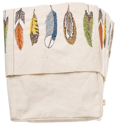 Feather bucket Coral and Tusk