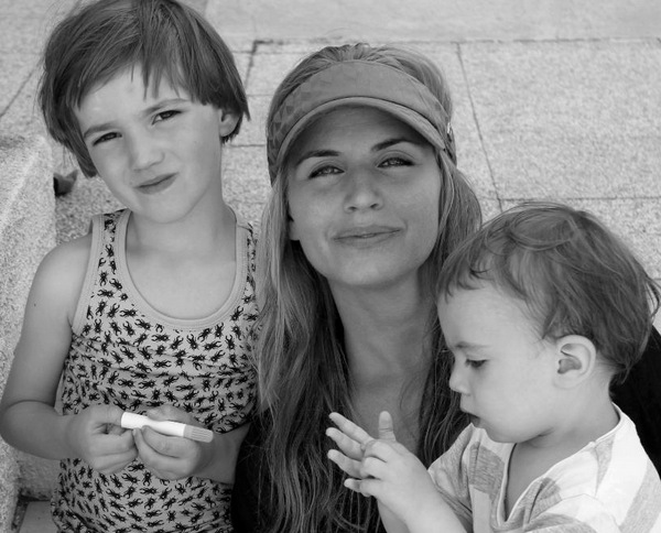 katrin with kids