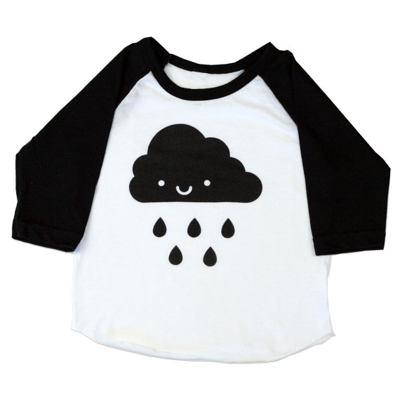 Kids Kawaii Cloud Baseball T