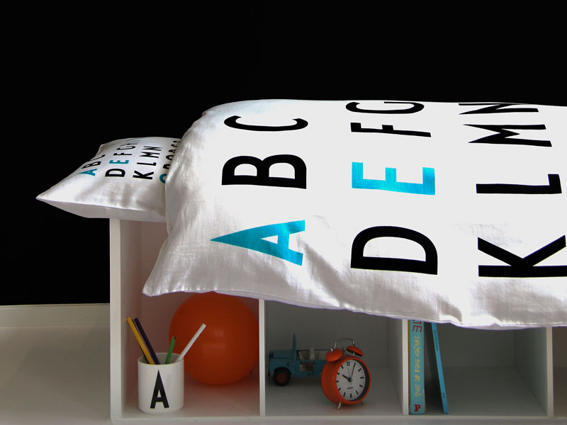 design letters bedding
