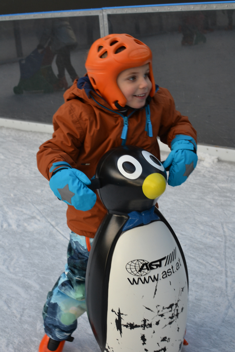 Ice-skating in the Grand Palais