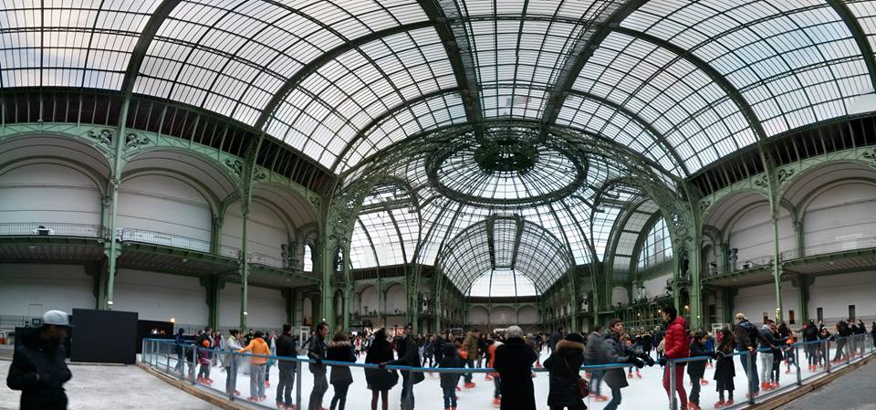ice-skating in the grand palais